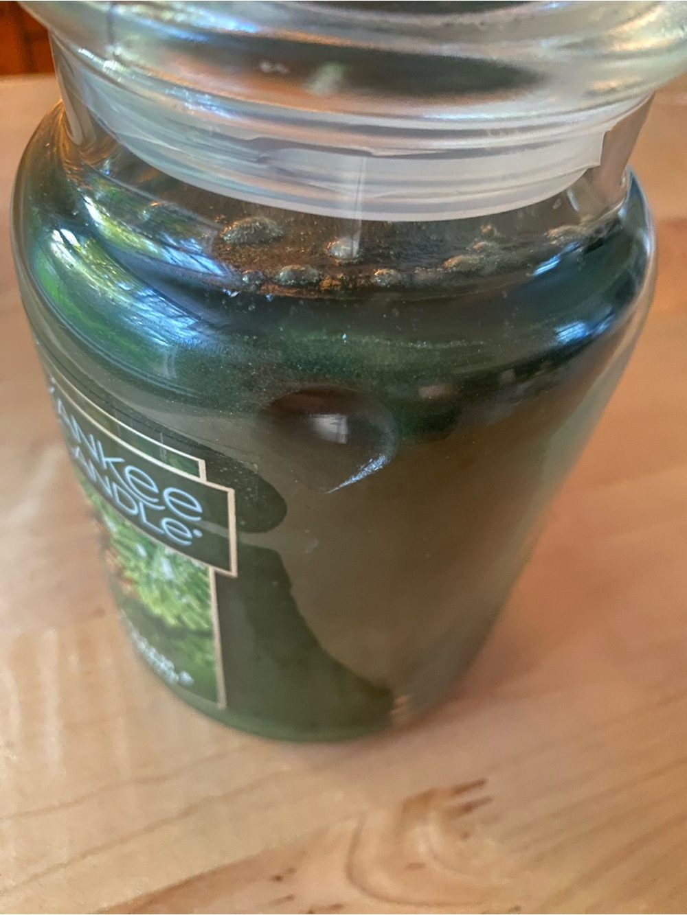 New Yankee Candle Balsam Cedar Single Wick Large Jar Candle, 22oz Forest Green - Picture 3 of 7